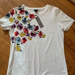 Ann Taylor Floral Print Tee